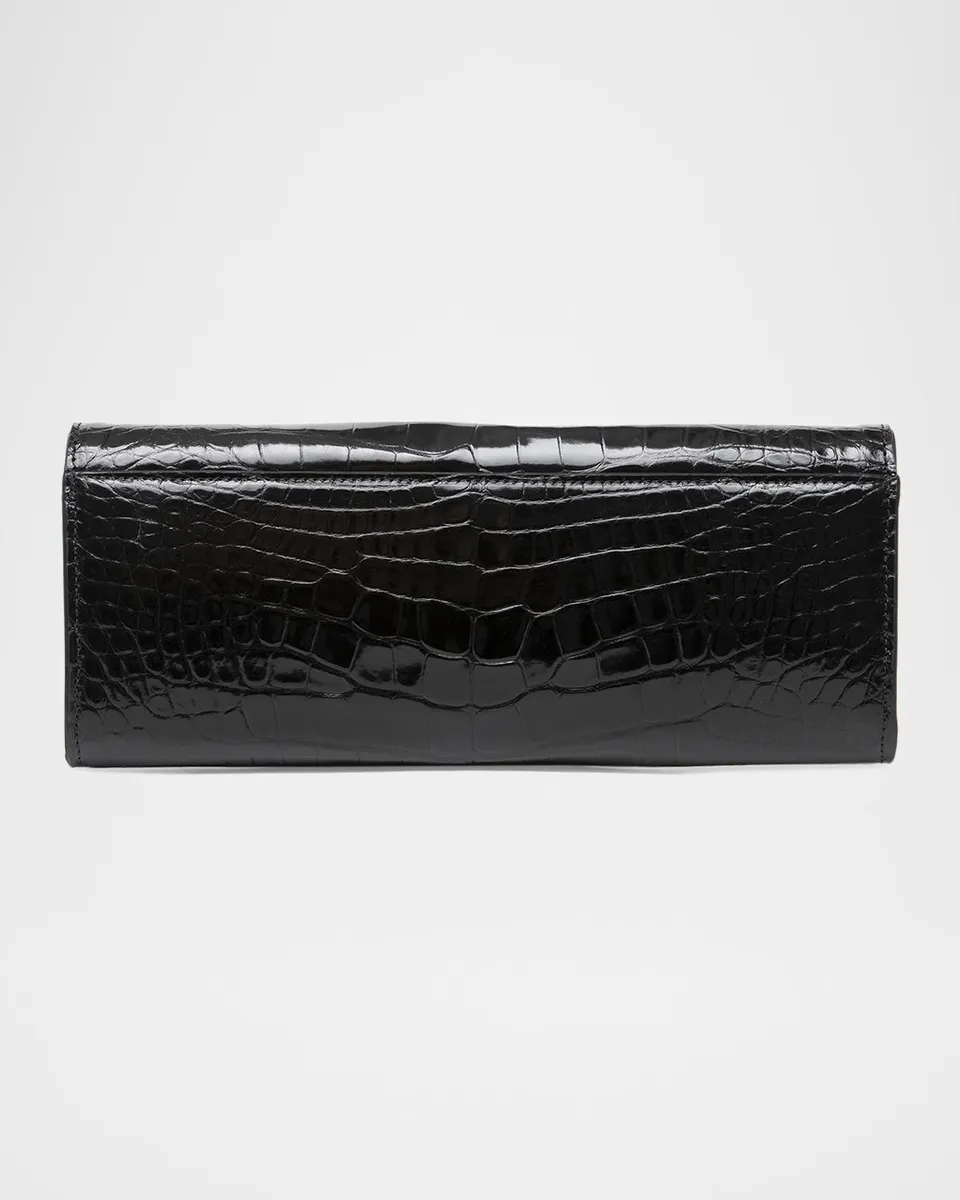 MICHELLE WILHITE Mini Robbie Alligator Leather Flap Clutch Bag | Thumbnail 2 MICHELLE WILHITE Mini Robbie Alligator Leather Flap Clutch Bag | Thumbnail 2
