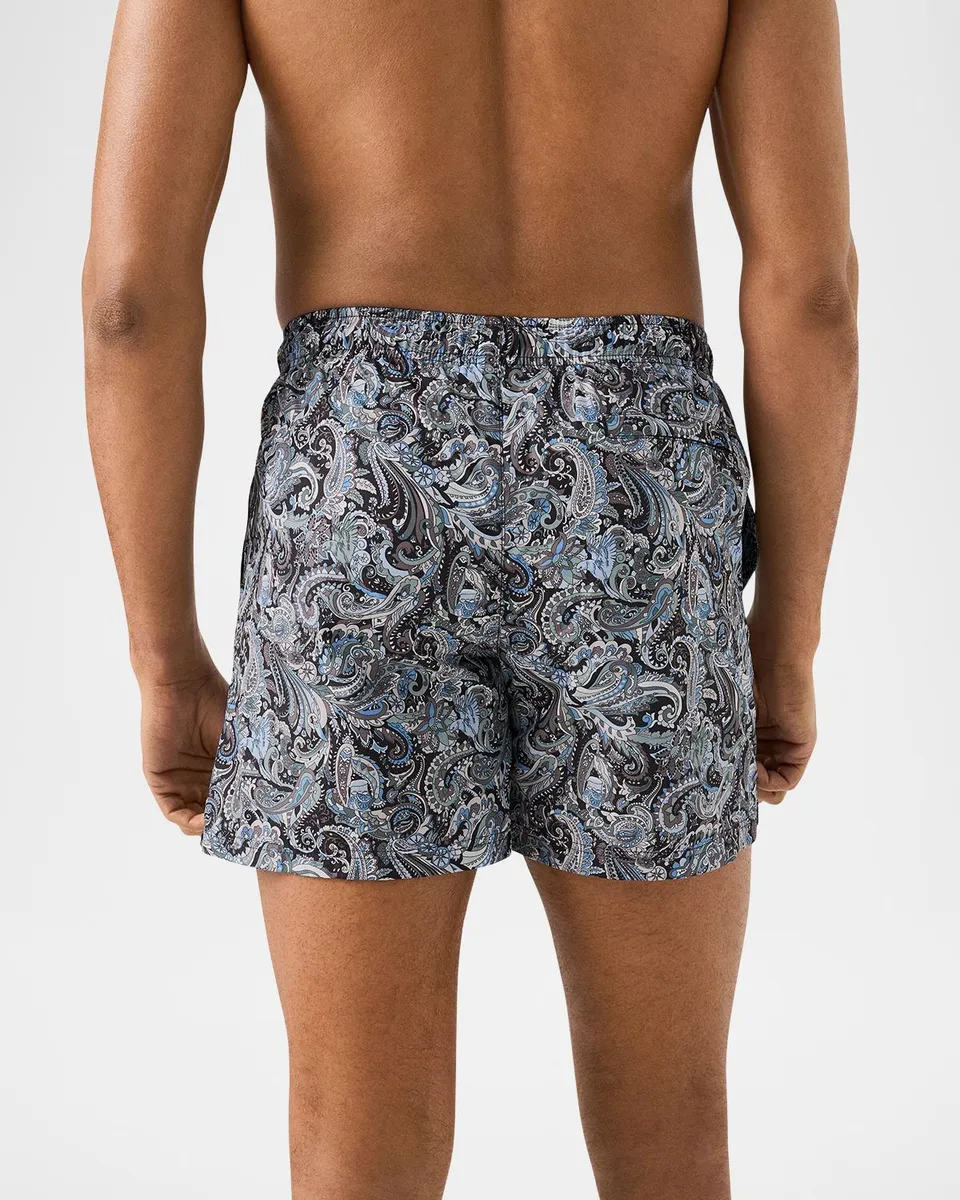 Eton Men's Paisley Slim Swim Trunks | Thumbnail 3
