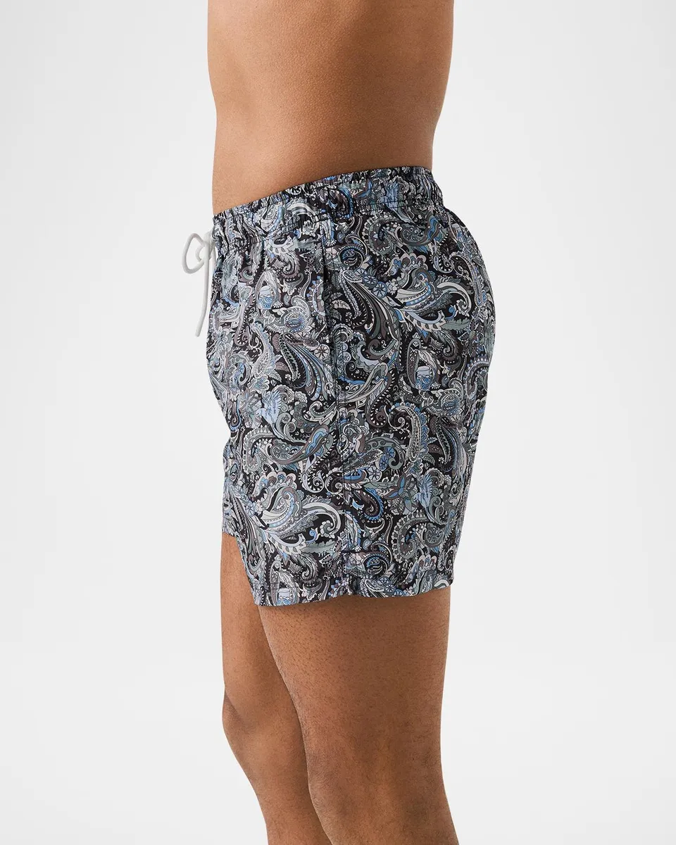 Eton Men's Paisley Slim Swim Trunks | Thumbnail 4