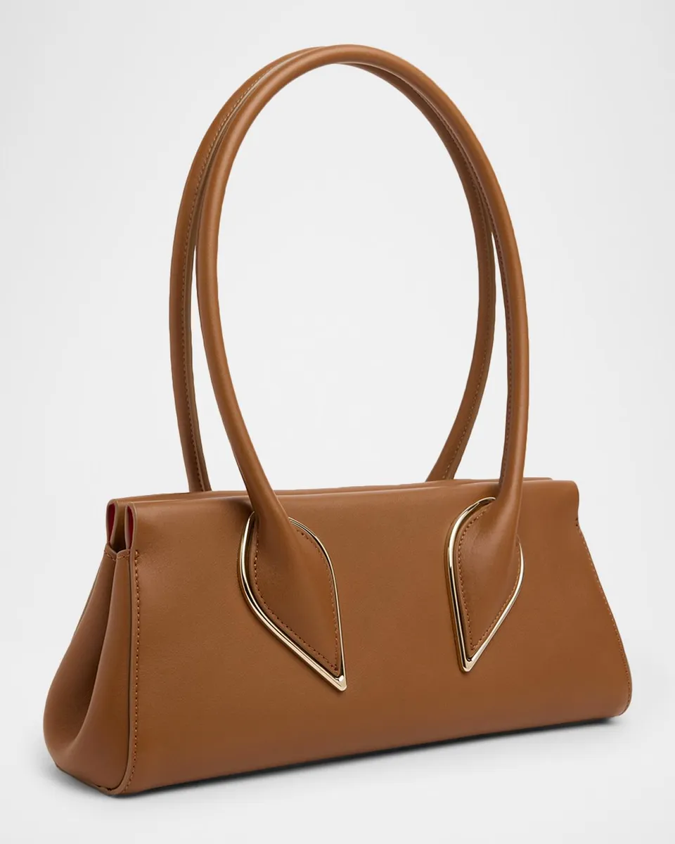Christian Louboutin Venus Calf Leather Baguette Shoulder Bag | Thumbnail 3 Christian Louboutin Venus Calf Leather Baguette Shoulder Bag | Thumbnail 3