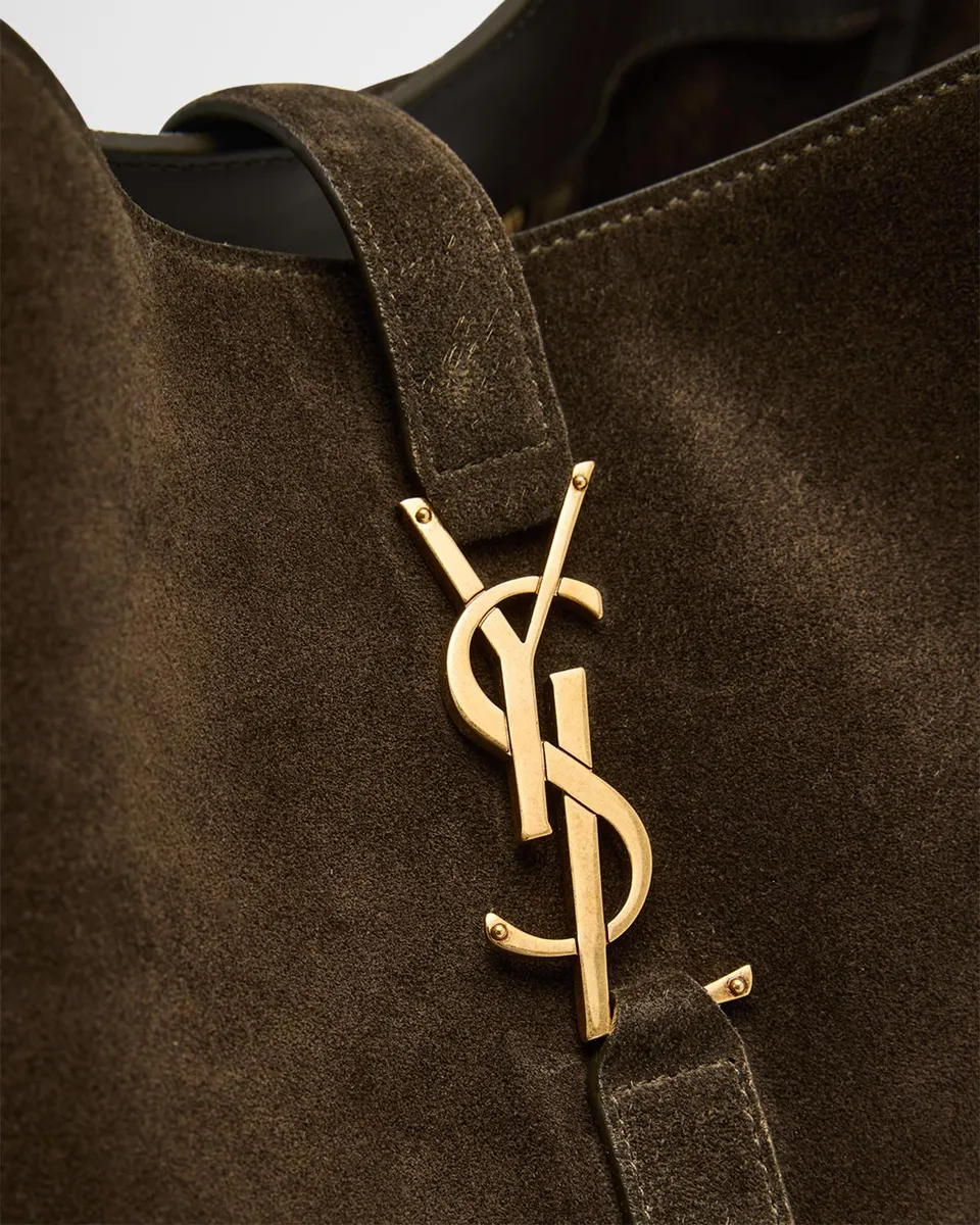 Saint Laurent Le 5 À 7 Bea YSL Cabas Tote Bag in Suede | Thumbnail 6 Saint Laurent Le 5 À 7 Bea YSL Cabas Tote Bag in Suede | Thumbnail 6