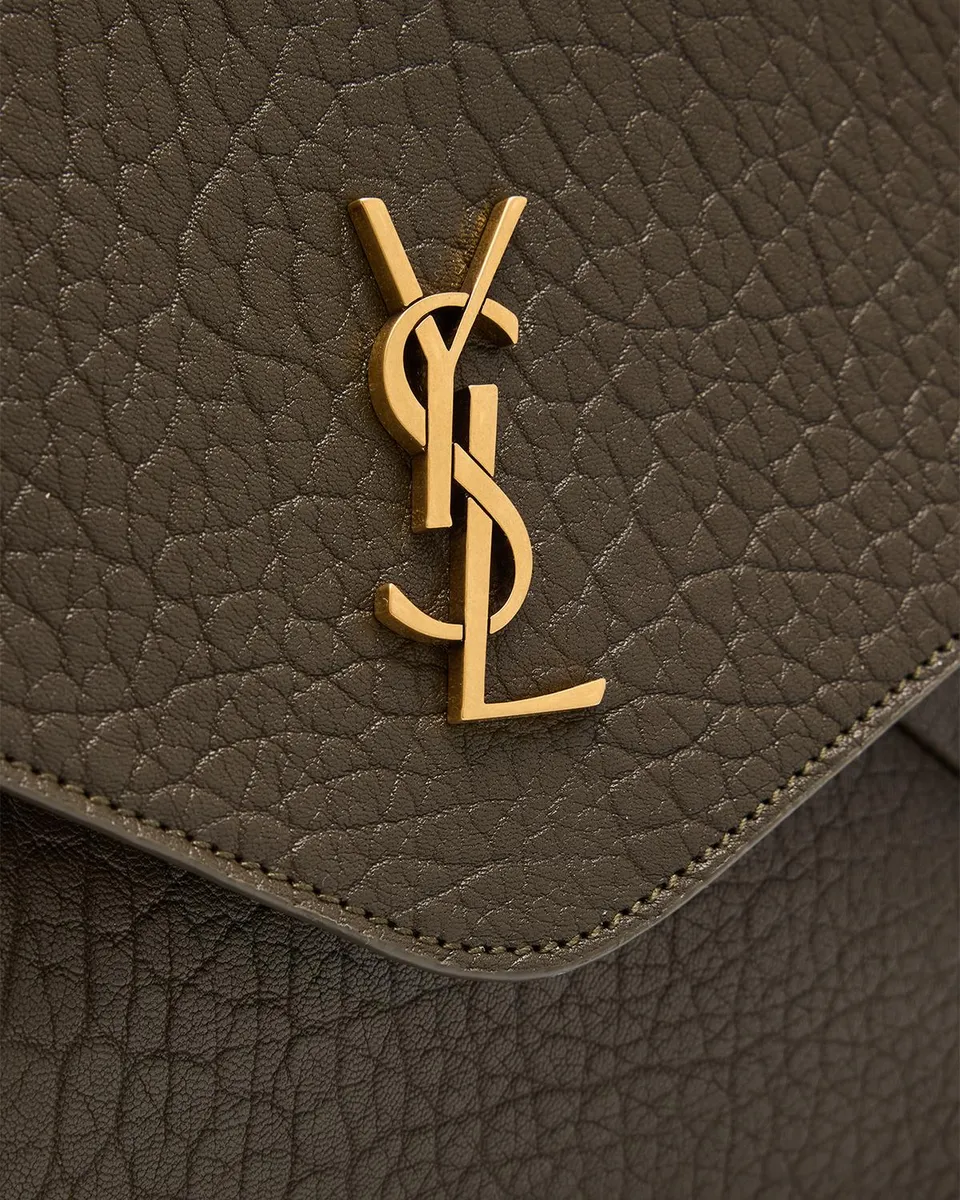 Saint Laurent YSL Envelope Clutch Bag in Grained Leather | Thumbnail 6 Saint Laurent YSL Envelope Clutch Bag in Grained Leather | Thumbnail 6