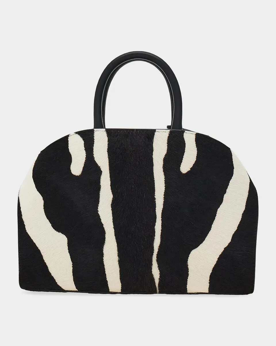 Ferragamo Hug Zebra Calf Hair Top-Handle Bag | Thumbnail 3 Ferragamo Hug Zebra Calf Hair Top-Handle Bag | Thumbnail 3