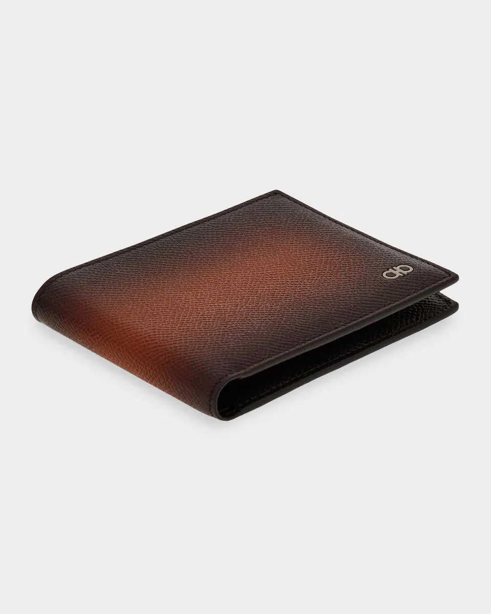 Ferragamo Men's Micro Gancio Leather Bifold Wallet | Thumbnail 2 Ferragamo Men's Micro Gancio Leather Bifold Wallet | Thumbnail 2