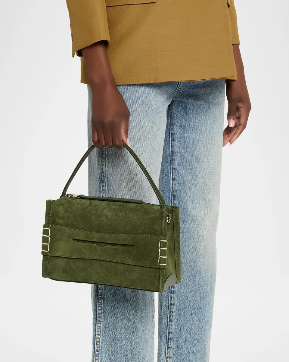 JW Anderson Loafer Suede Crossbody Bag | Thumbnail 2 JW Anderson Loafer Suede Crossbody Bag | Thumbnail 2