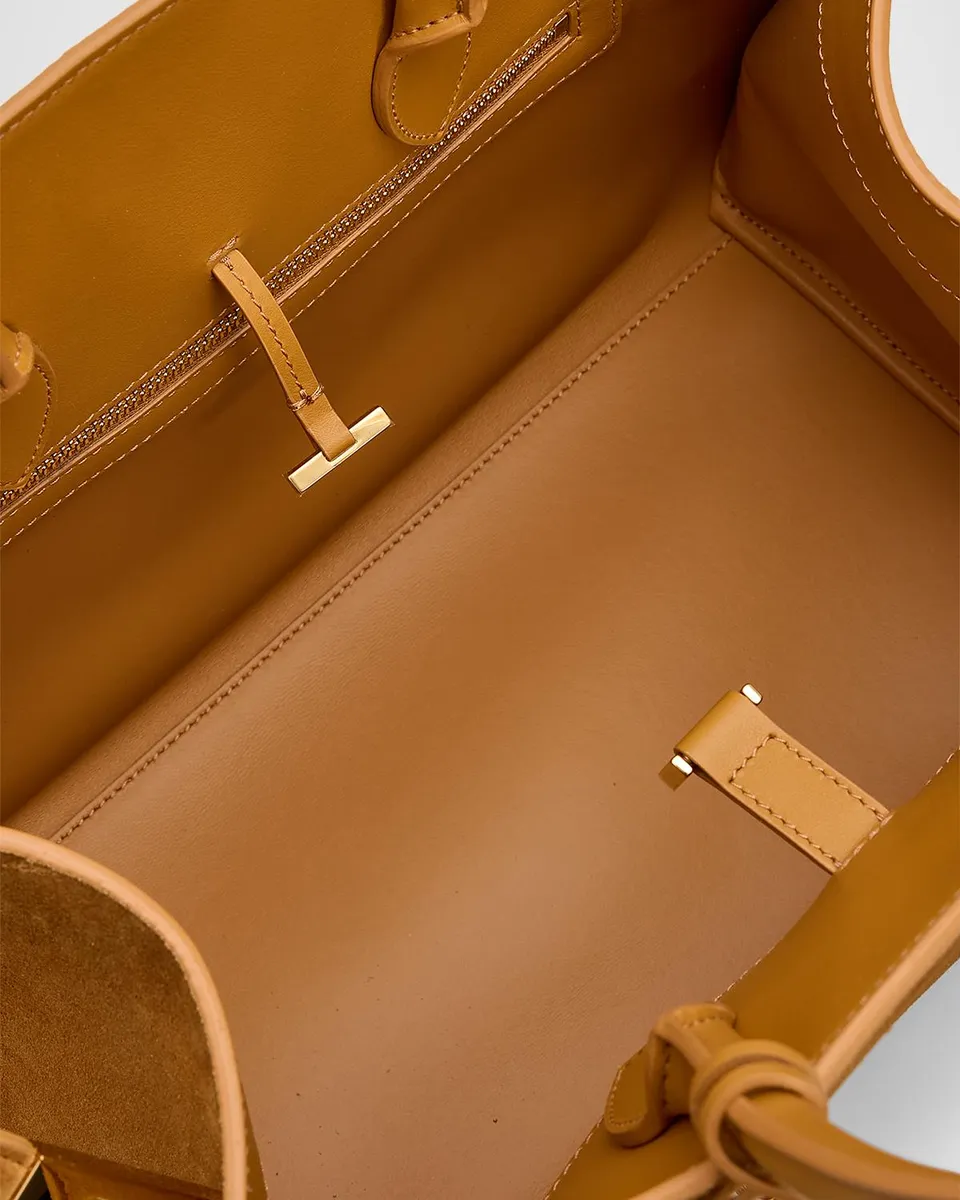 Ferragamo Hug Medium Suede Handbag | Thumbnail 4 Ferragamo Hug Medium Suede Handbag | Thumbnail 4