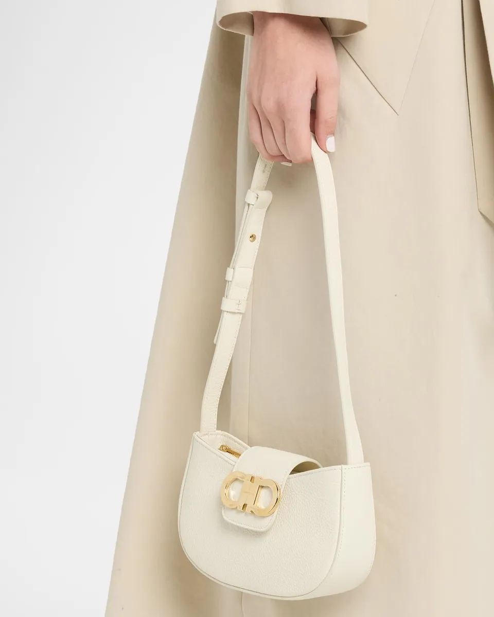 Ferragamo Gabry Gancini Leather Shoulder Bag | Thumbnail 2