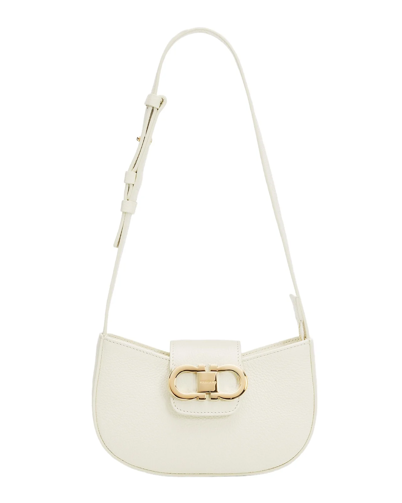 Ferragamo Gabry Gancini Leather Shoulder Bag