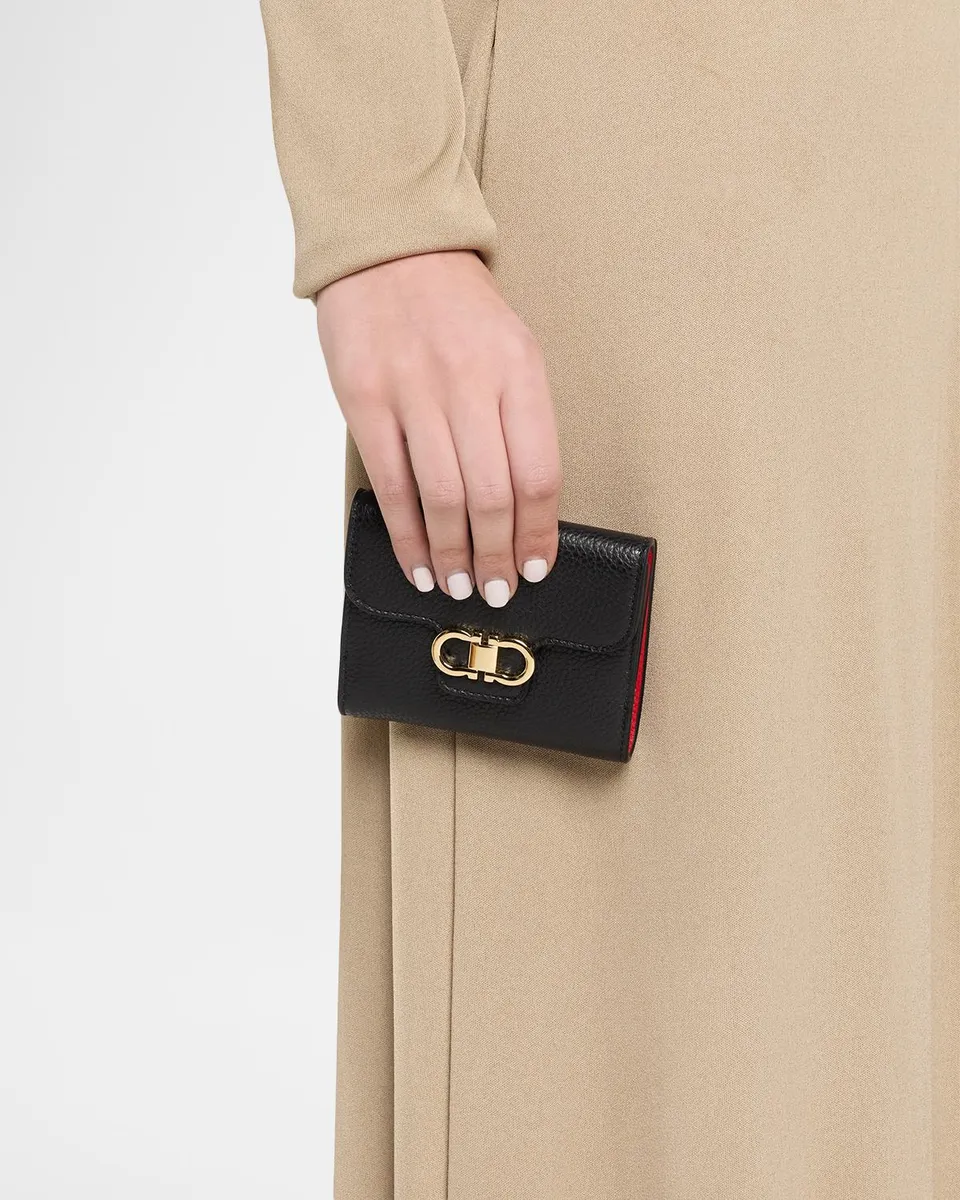 Ferragamo Portafoglio Leather Gancini Wallet | Thumbnail 2