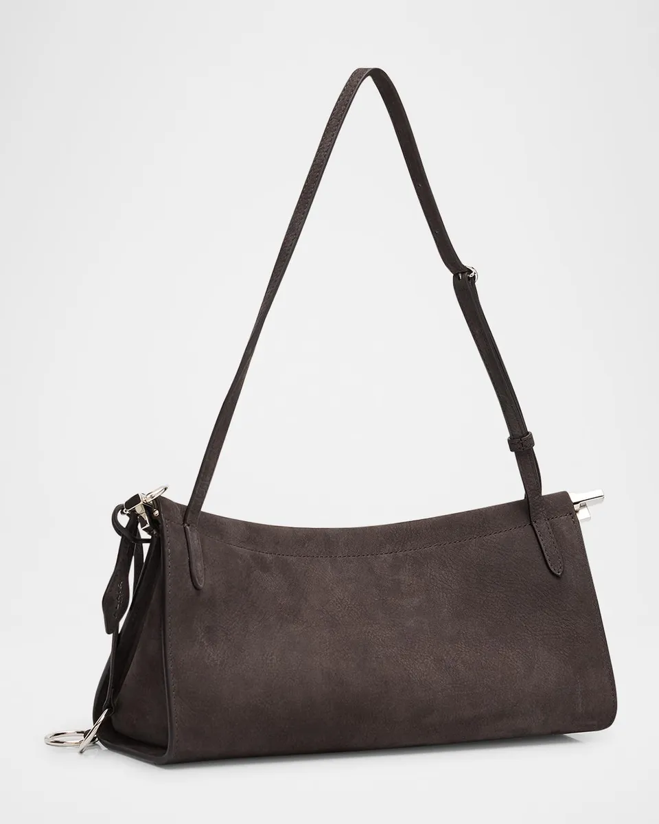 Alaïa Le Click Medium Shoulder Bag in Suede | Thumbnail 3 Alaïa Le Click Medium Shoulder Bag in Suede | Thumbnail 3