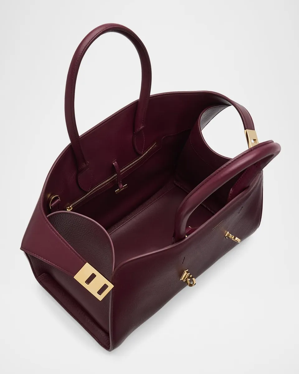 Ferragamo Hug Leather Top-Handle Bag | Thumbnail 4