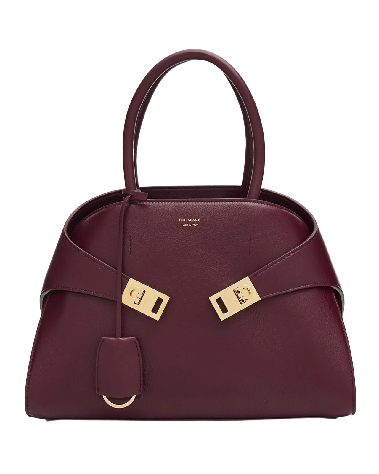 Hug Leather Top-Handle Bag