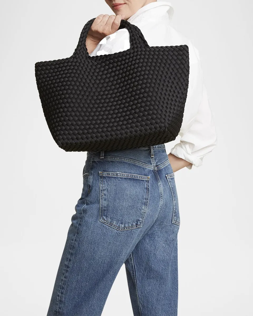 Naghedi St. Barths Medium Woven Neoprene Tote Bag | Thumbnail 2 Naghedi St. Barths Medium Woven Neoprene Tote Bag | Thumbnail 2