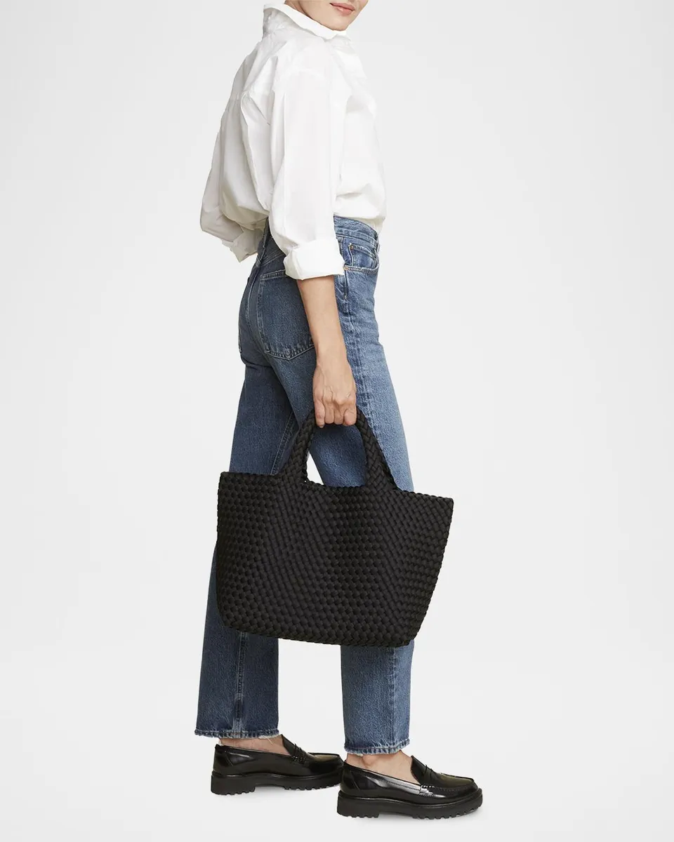 Naghedi St. Barths Medium Woven Neoprene Tote Bag | Thumbnail 4 Naghedi St. Barths Medium Woven Neoprene Tote Bag | Thumbnail 4