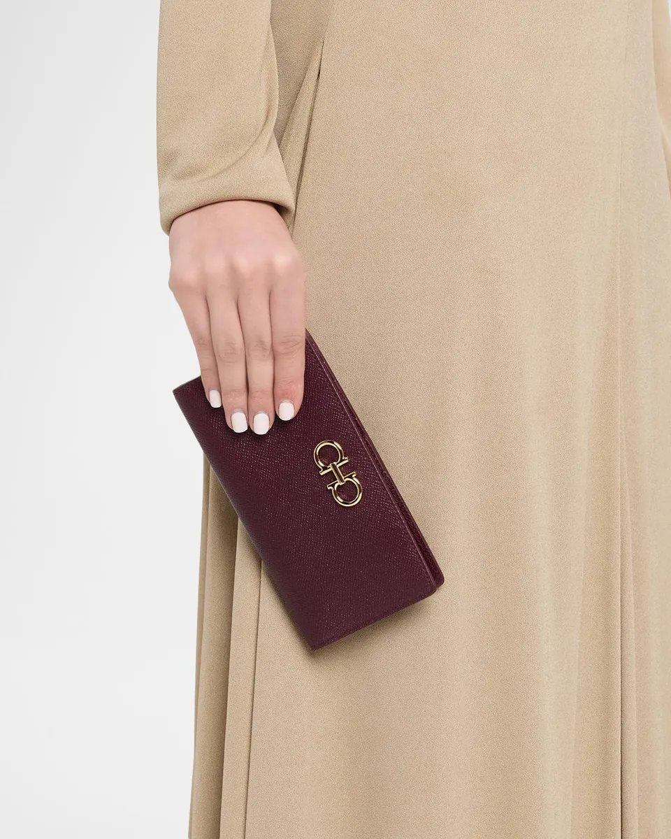 Ferragamo Gancini Leather Continental Wallet | Thumbnail 2