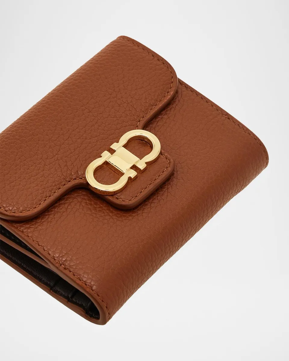 Ferragamo Gancini Compact Leather Wallet | Thumbnail 6