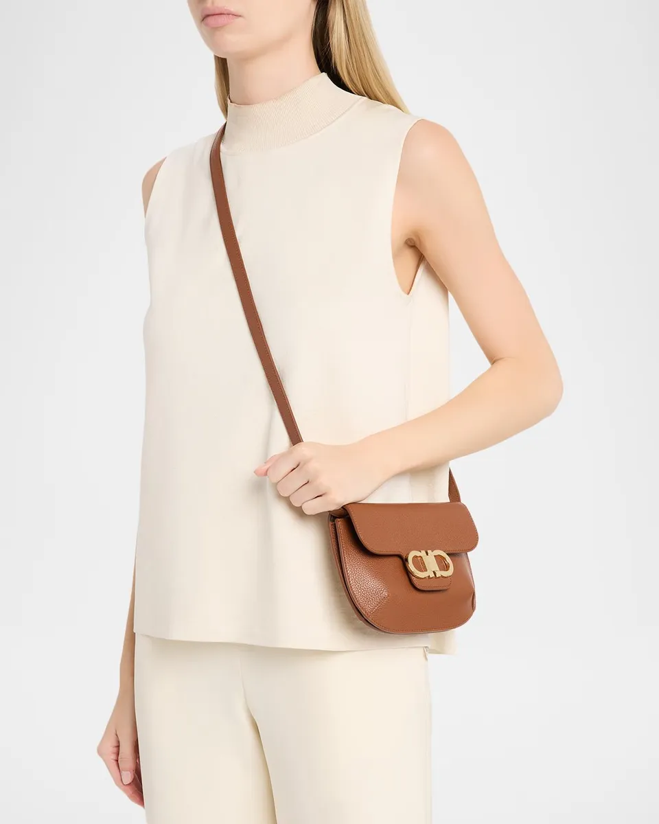 Ferragamo Lizzy Gancini Leather Crossbody Bag | Thumbnail 2 Ferragamo Lizzy Gancini Leather Crossbody Bag | Thumbnail 2