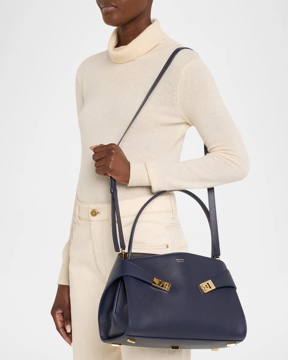Ferragamo Hug Small Leather Top Handle Bag | Thumbnail 2 Ferragamo Hug Small Leather Top Handle Bag | Thumbnail 2
