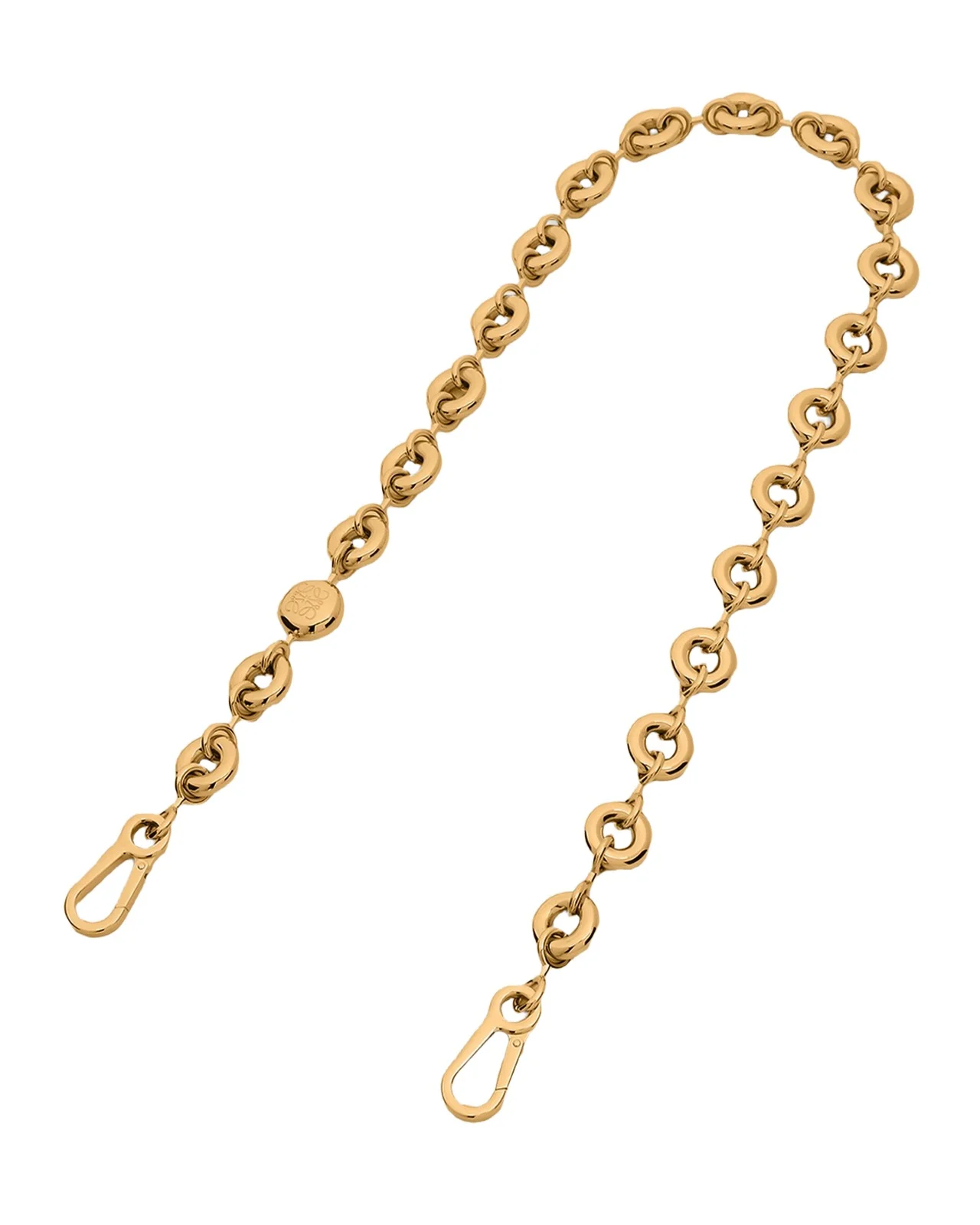 Loewe Donut Chain Shoulder Strap in Stainless Steel