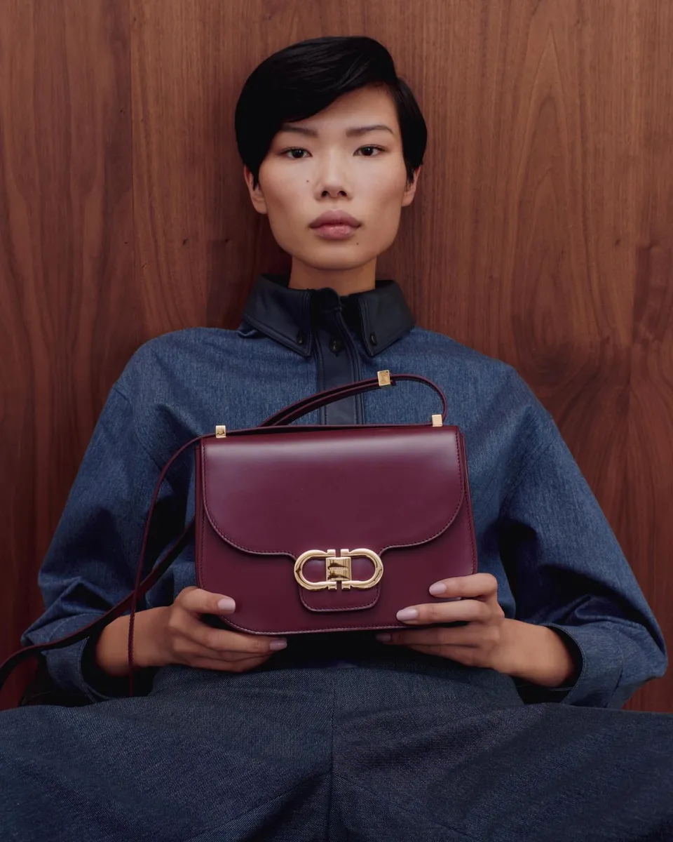 Ferragamo Double Gancini Leather Crossbody Bag | Thumbnail 5 Ferragamo Double Gancini Leather Crossbody Bag | Thumbnail 5