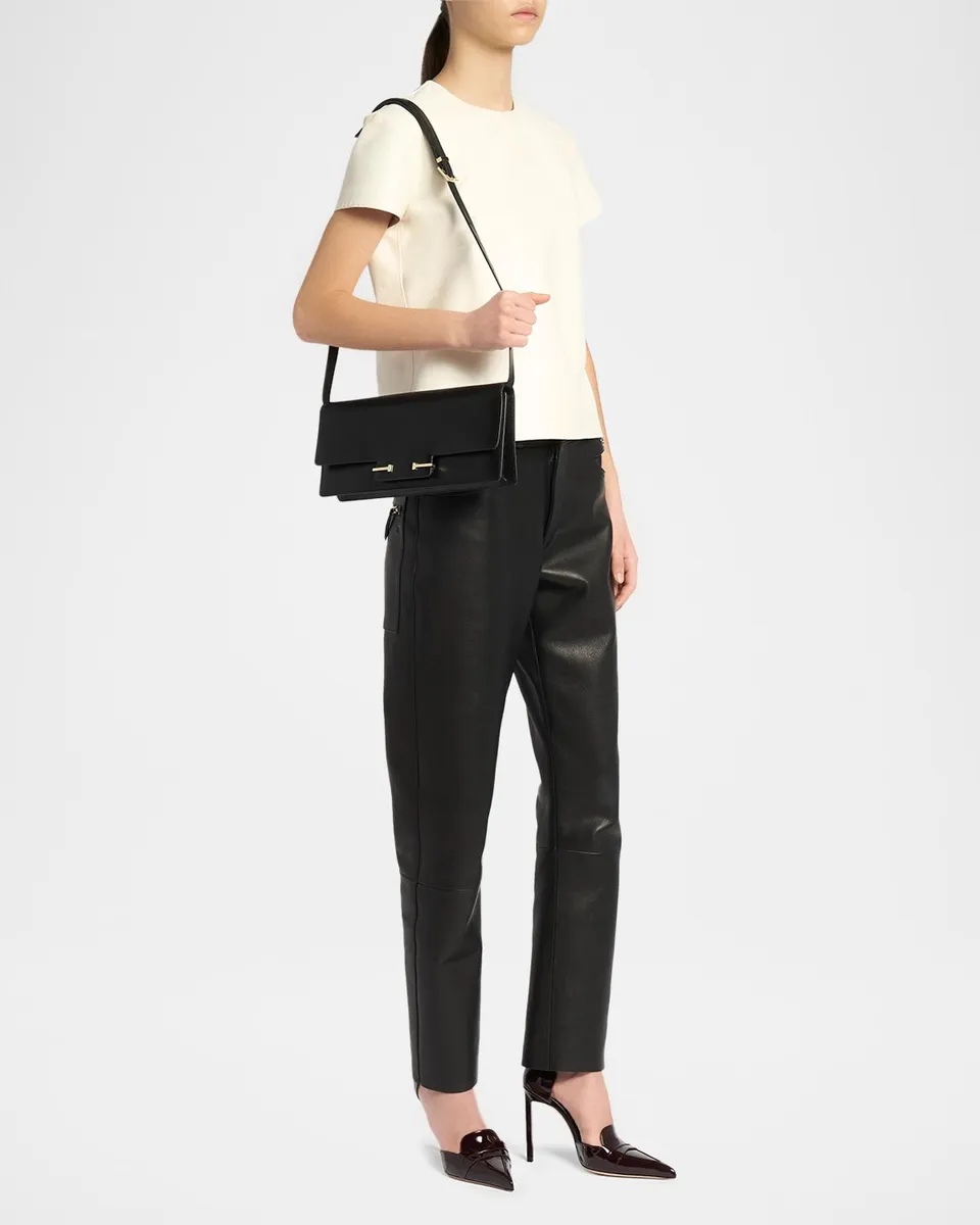 Tom Ford East-West Supple Grain Leather Shoulder Bag | Thumbnail 5
