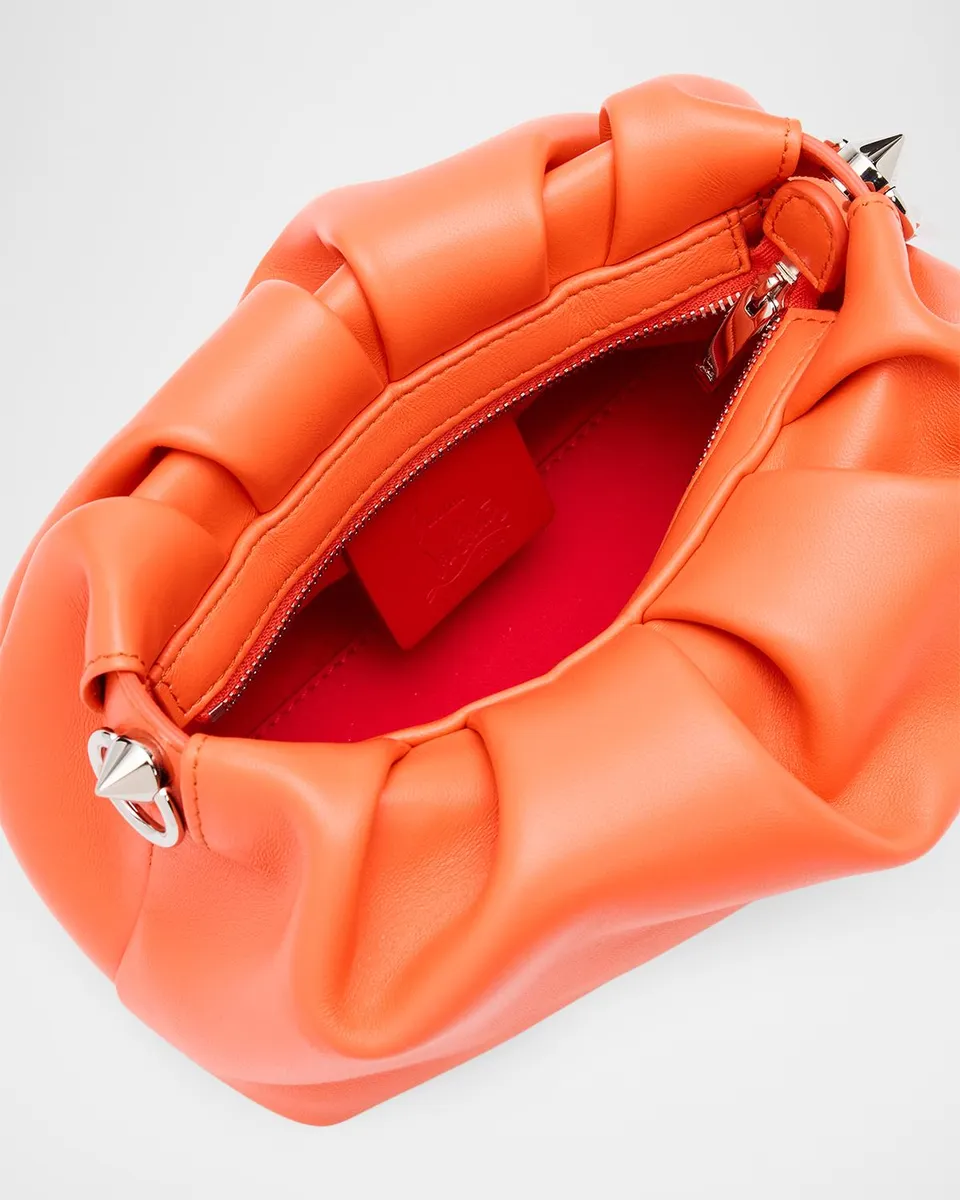 Christian Louboutin Eva Mini Pleated Crossbody Bag in Nappa Leather | Thumbnail 4