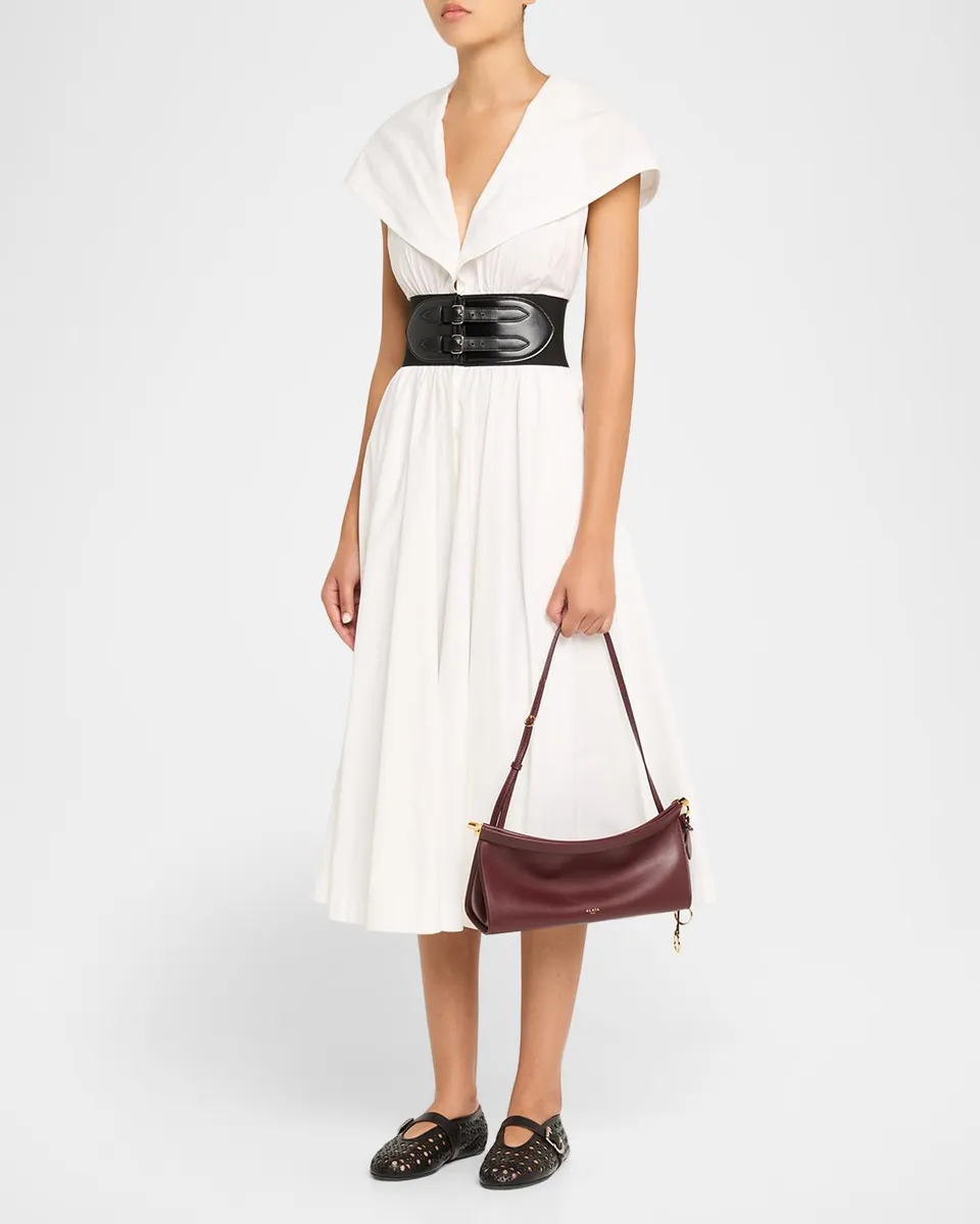 Alaïa Le Click Medium Shoulder Bag in Glossy Leather | Thumbnail 5 Alaïa Le Click Medium Shoulder Bag in Glossy Leather | Thumbnail 5