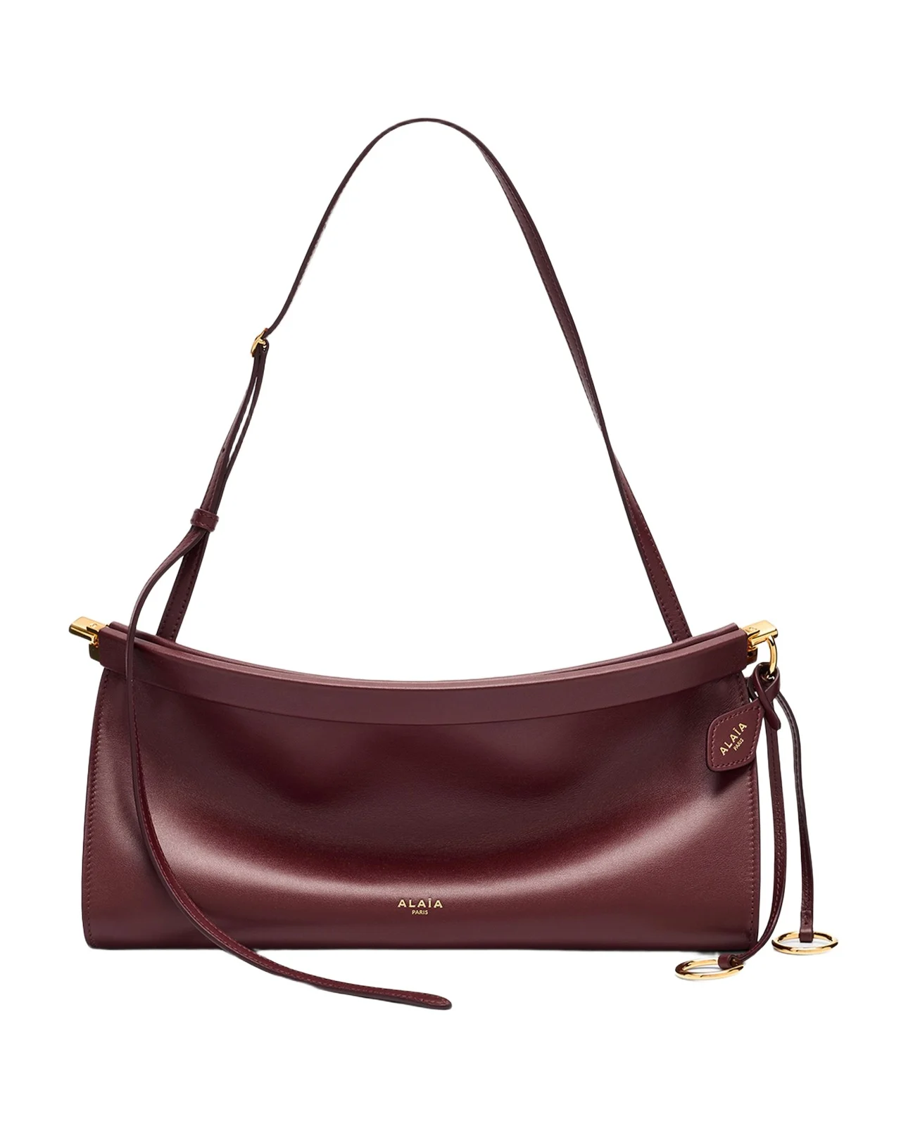Le Click Medium Shoulder Bag in Glossy Leather Le Click Medium Shoulder Bag in Glossy Leather