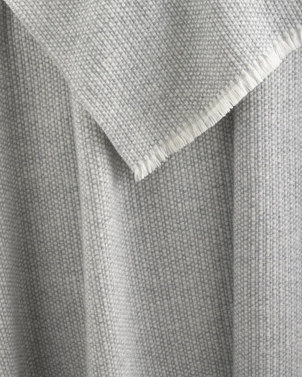 Sofia Cashmere Basketweave Cashmere Throw with Eyelash Fringe, 56" x 72" | Thumbnail 3 Sofia Cashmere Basketweave Cashmere Throw with Eyelash Fringe, 56" x 72" | Thumbnail 3