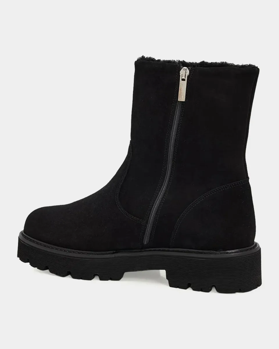 Aquatalia 40mm Eloise Shearling-Lined Suede Ankle Boots | Thumbnail 4 Aquatalia 40mm Eloise Shearling-Lined Suede Ankle Boots | Thumbnail 4