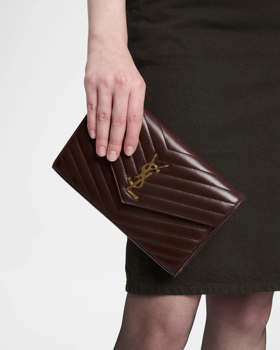 Saint Laurent Cassandre YSL Monogram Large Wallet on Chain in Smooth Leather | Thumbnail 2