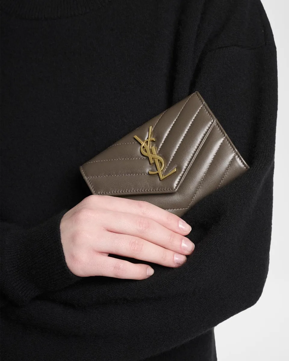 Saint Laurent YSL Monogram Small Flap Wallet in Smooth Leather | Thumbnail 2 Saint Laurent YSL Monogram Small Flap Wallet in Smooth Leather | Thumbnail 2