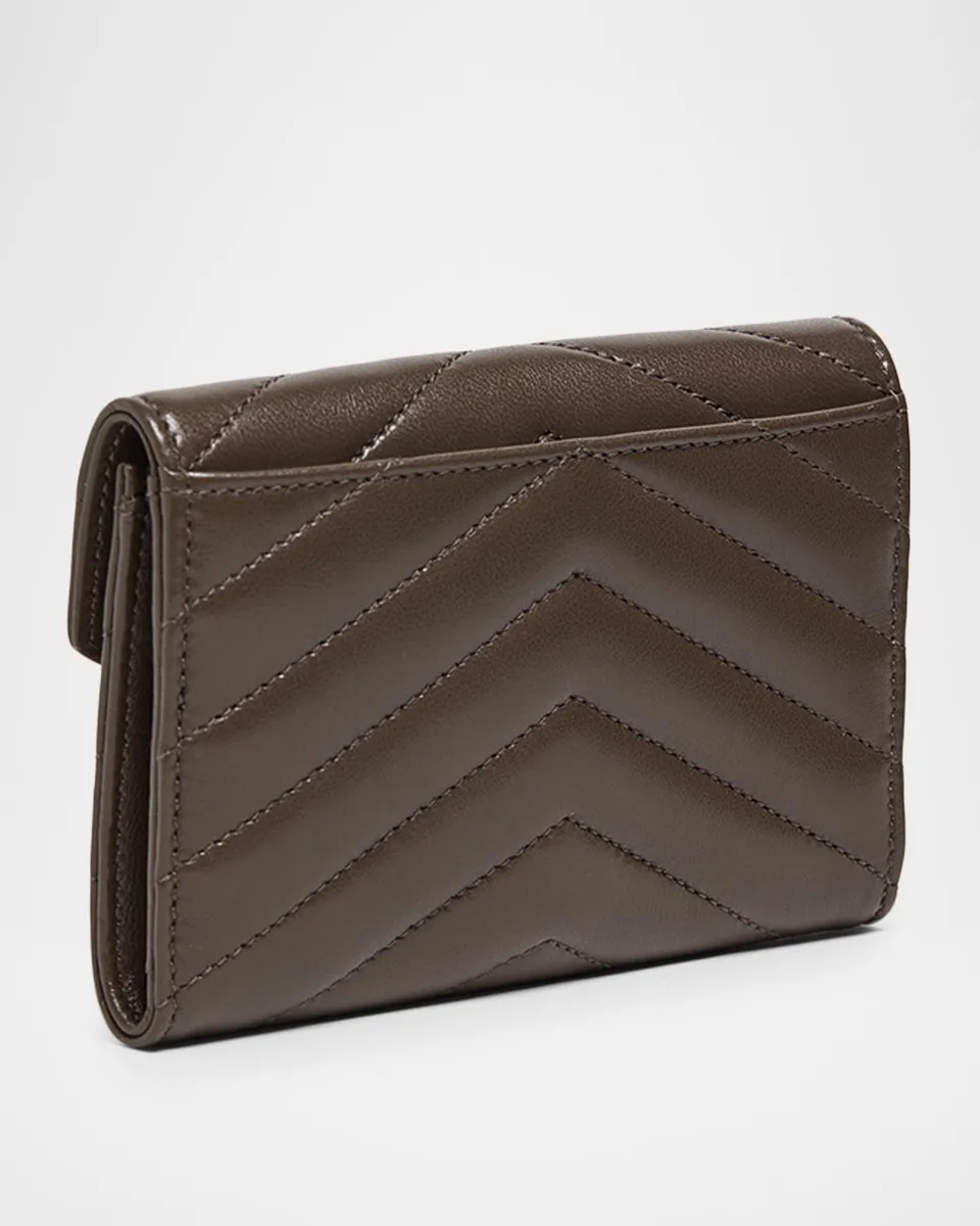 Saint Laurent YSL Monogram Small Flap Wallet in Smooth Leather | Thumbnail 3 Saint Laurent YSL Monogram Small Flap Wallet in Smooth Leather | Thumbnail 3