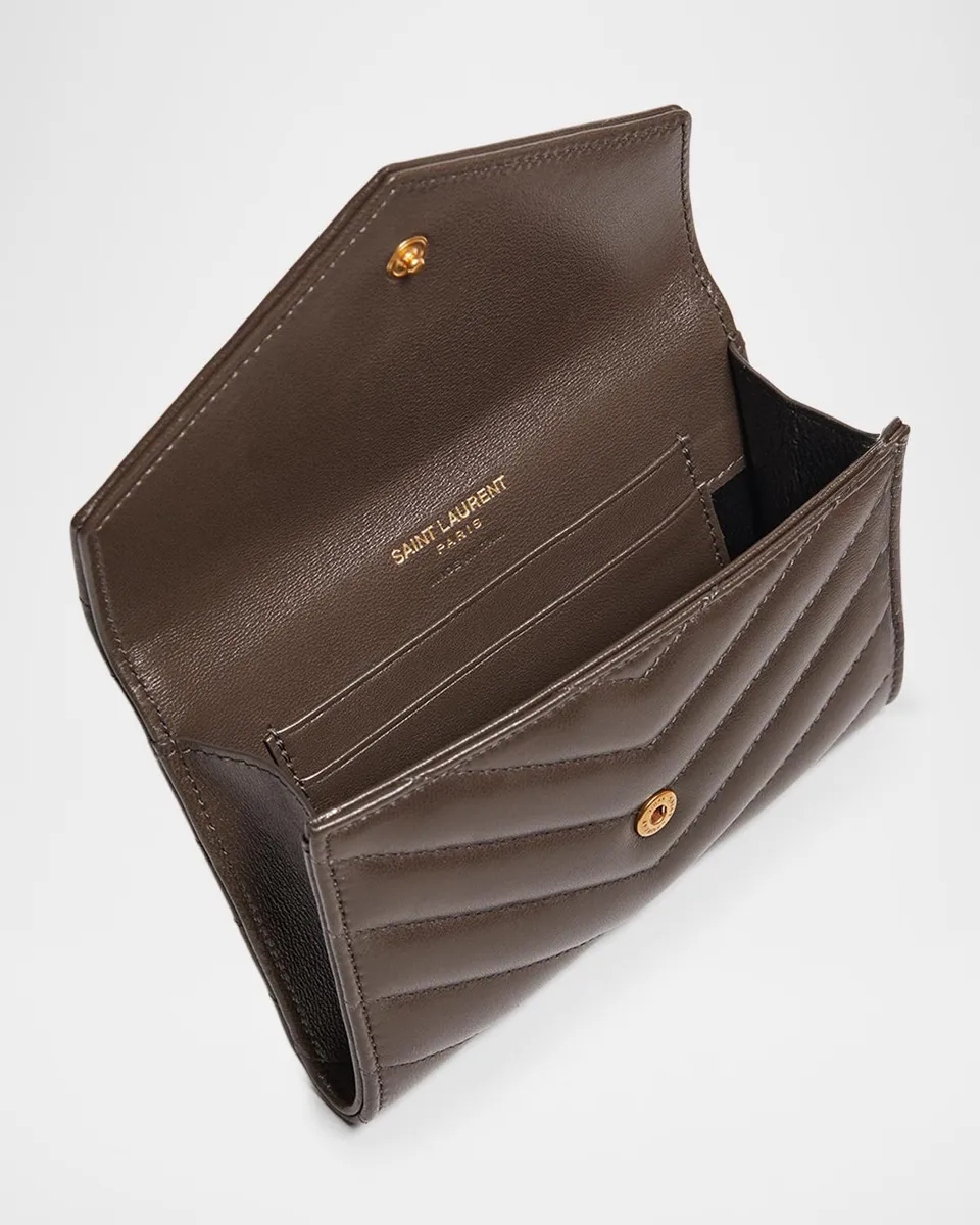 Saint Laurent YSL Monogram Small Flap Wallet in Smooth Leather | Thumbnail 4 Saint Laurent YSL Monogram Small Flap Wallet in Smooth Leather | Thumbnail 4