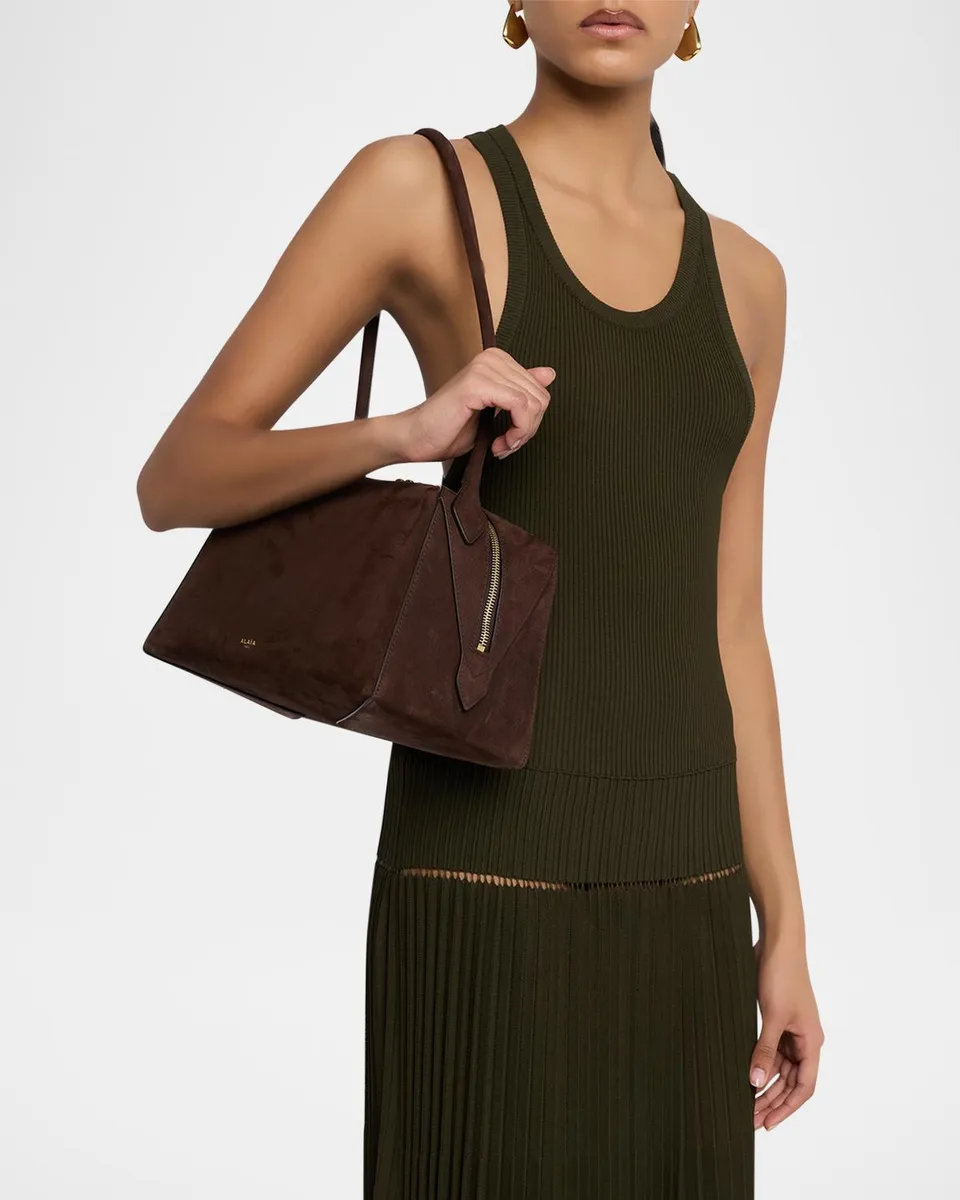Alaïa Le Bouledogue Bowling Shoulder Bag in Nubuck Leather | Thumbnail 2 Alaïa Le Bouledogue Bowling Shoulder Bag in Nubuck Leather | Thumbnail 2