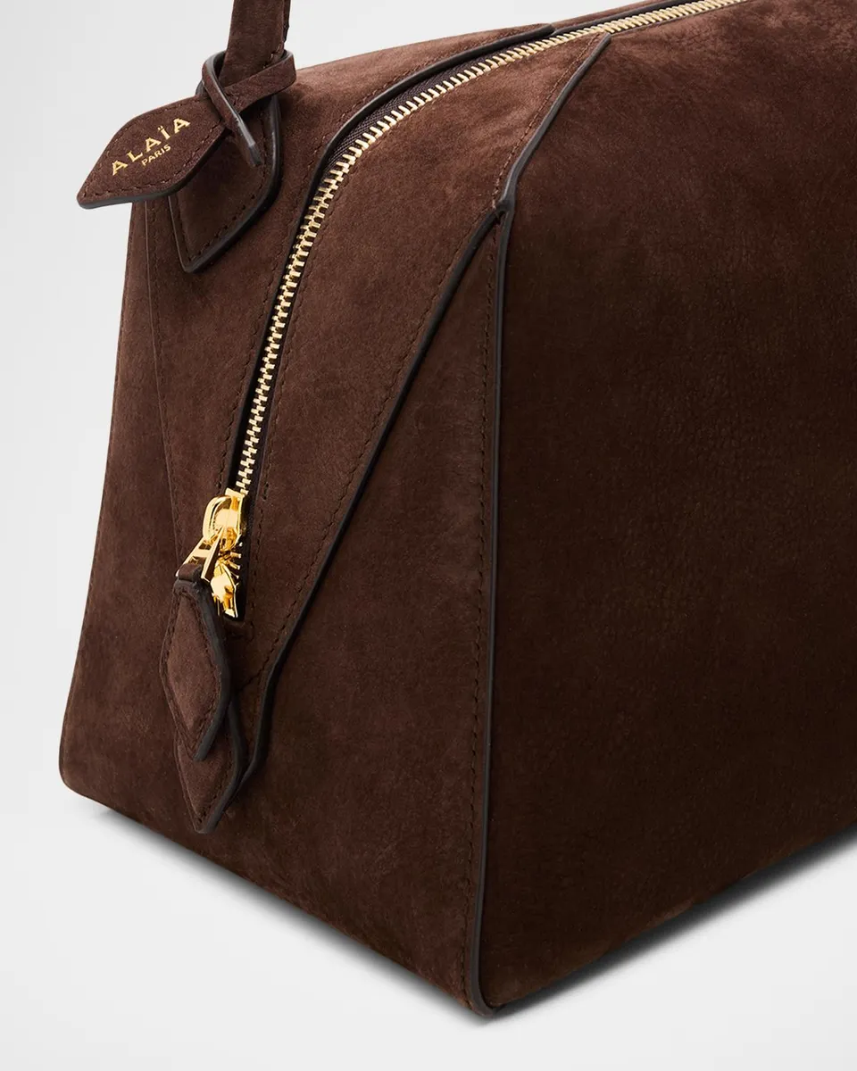 Alaïa Le Bouledogue Bowling Shoulder Bag in Nubuck Leather | Thumbnail 6 Alaïa Le Bouledogue Bowling Shoulder Bag in Nubuck Leather | Thumbnail 6