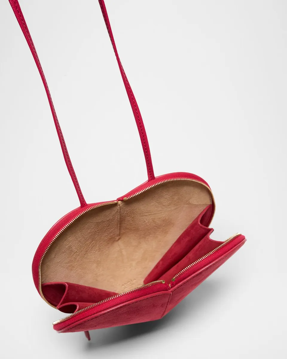 Alaïa Le Coeur Crossbody Bag in Suede | Thumbnail 4 Alaïa Le Coeur Crossbody Bag in Suede | Thumbnail 4