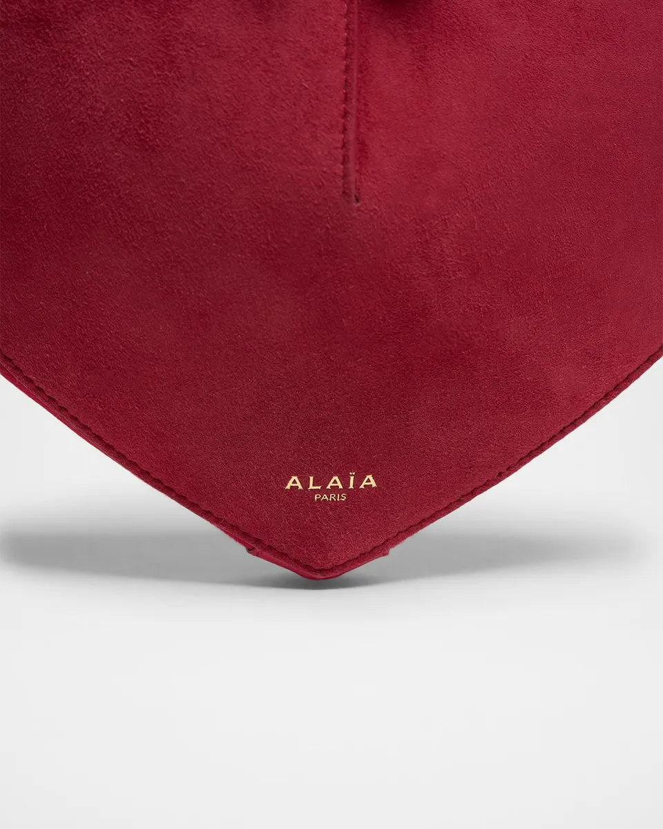 Alaïa Le Coeur Crossbody Bag in Suede | Thumbnail 6 Alaïa Le Coeur Crossbody Bag in Suede | Thumbnail 6