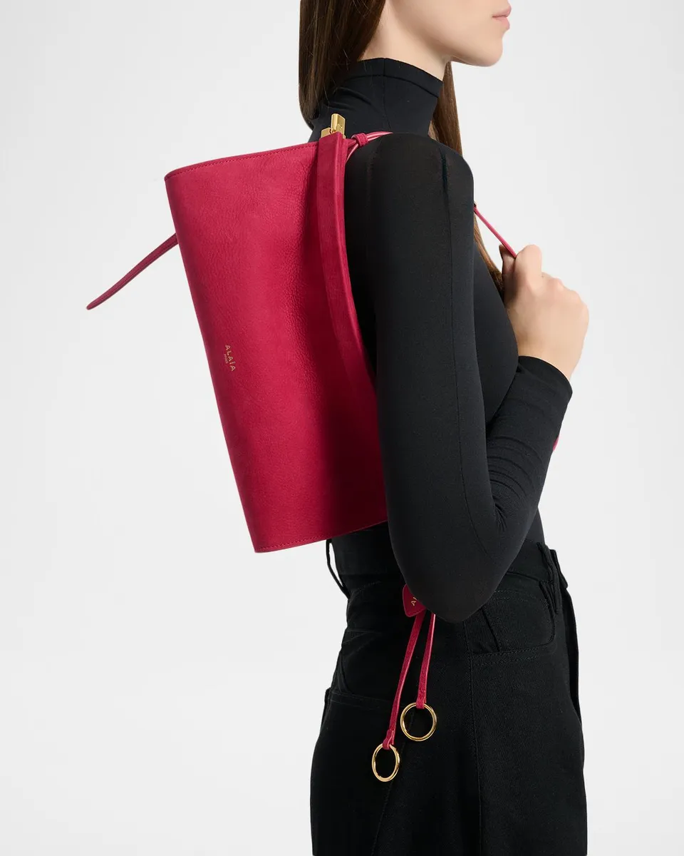 Alaïa Le Click Medium Shoulder Bag in Suede | Thumbnail 2