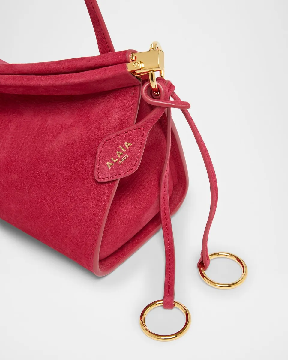 Alaïa Le Click Medium Shoulder Bag in Suede | Thumbnail 6