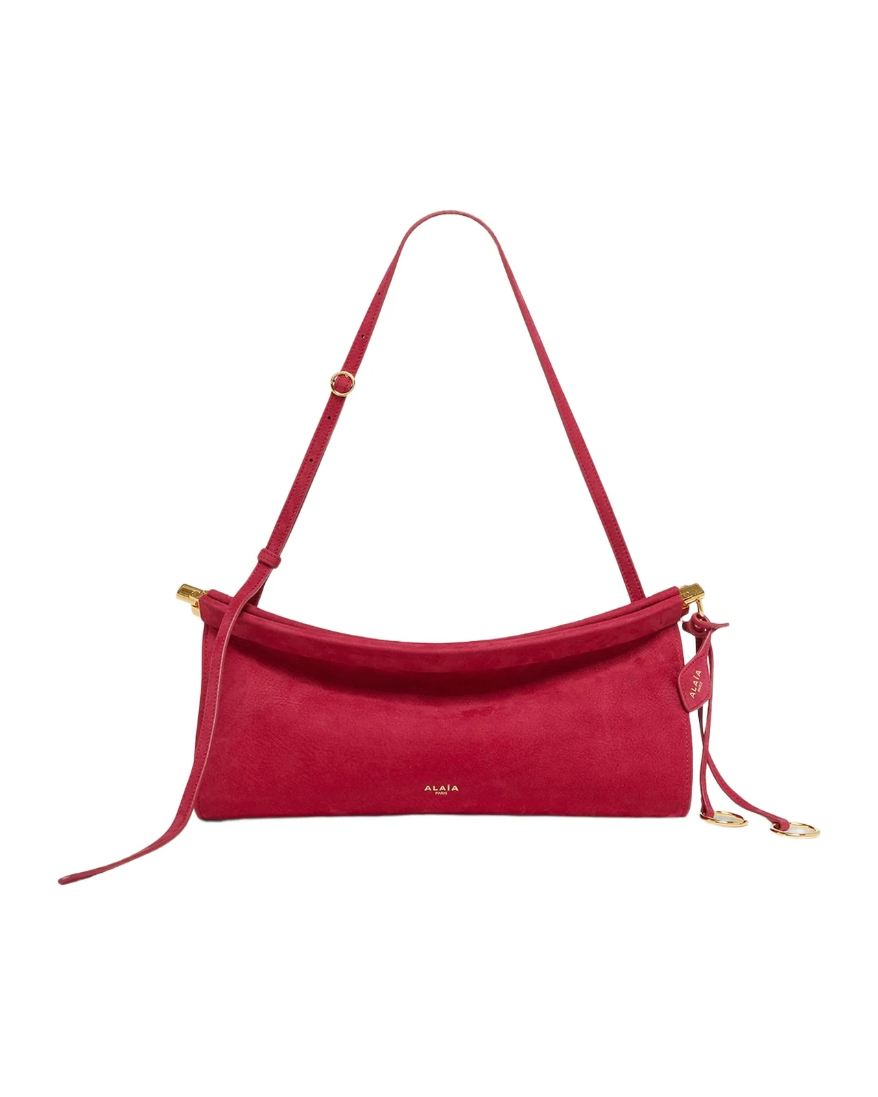 Alaïa Le Click Medium Shoulder Bag in Suede