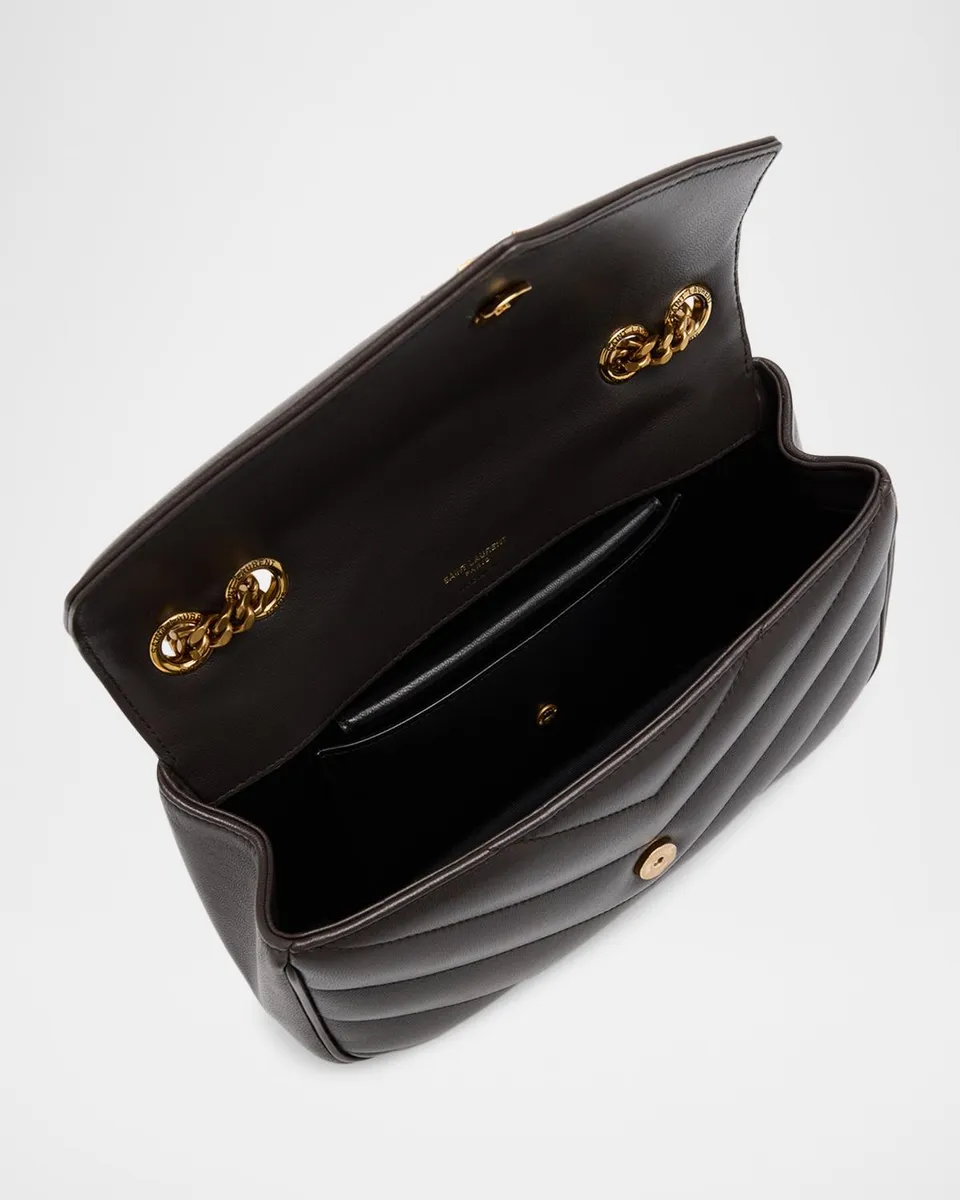 Saint Laurent Loulou Small YSL Shoulder Bag in Quilted Leather | Thumbnail 4 Saint Laurent Loulou Small YSL Shoulder Bag in Quilted Leather | Thumbnail 4