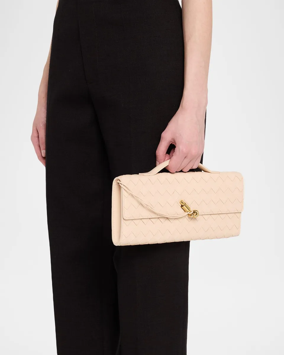 Bottega Veneta Long Andiamo Clutch Bag with Handle | Thumbnail 2 Bottega Veneta Long Andiamo Clutch Bag with Handle | Thumbnail 2