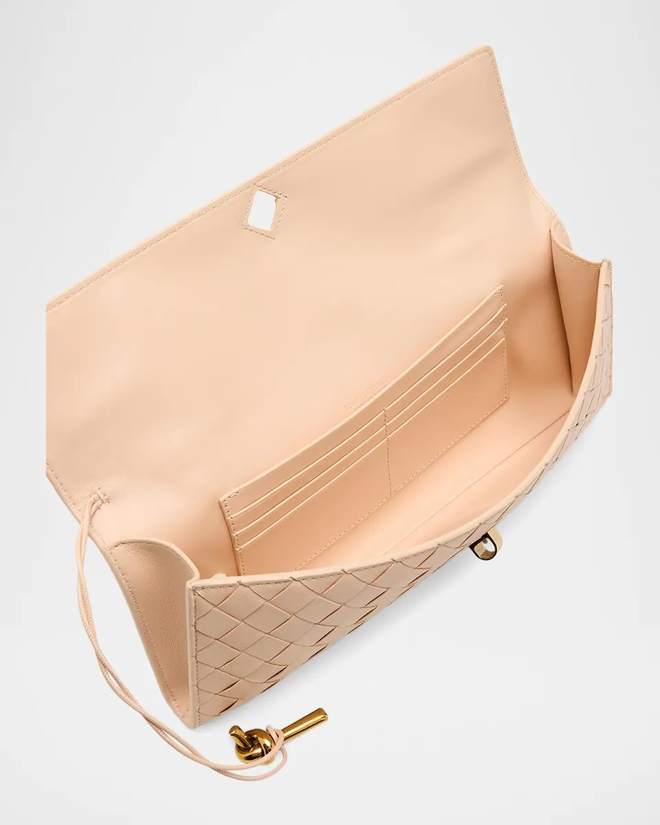 Bottega Veneta Long Andiamo Clutch Bag with Handle | Thumbnail 4 Bottega Veneta Long Andiamo Clutch Bag with Handle | Thumbnail 4