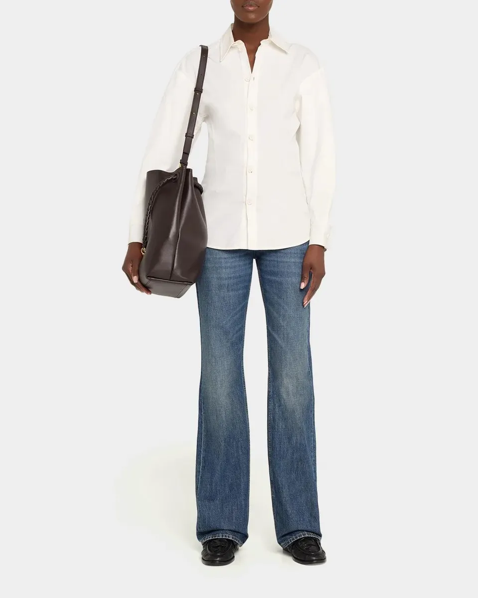 Bottega Veneta Borsa Leather Shoulder Bag | Thumbnail 5 Bottega Veneta Borsa Leather Shoulder Bag | Thumbnail 5