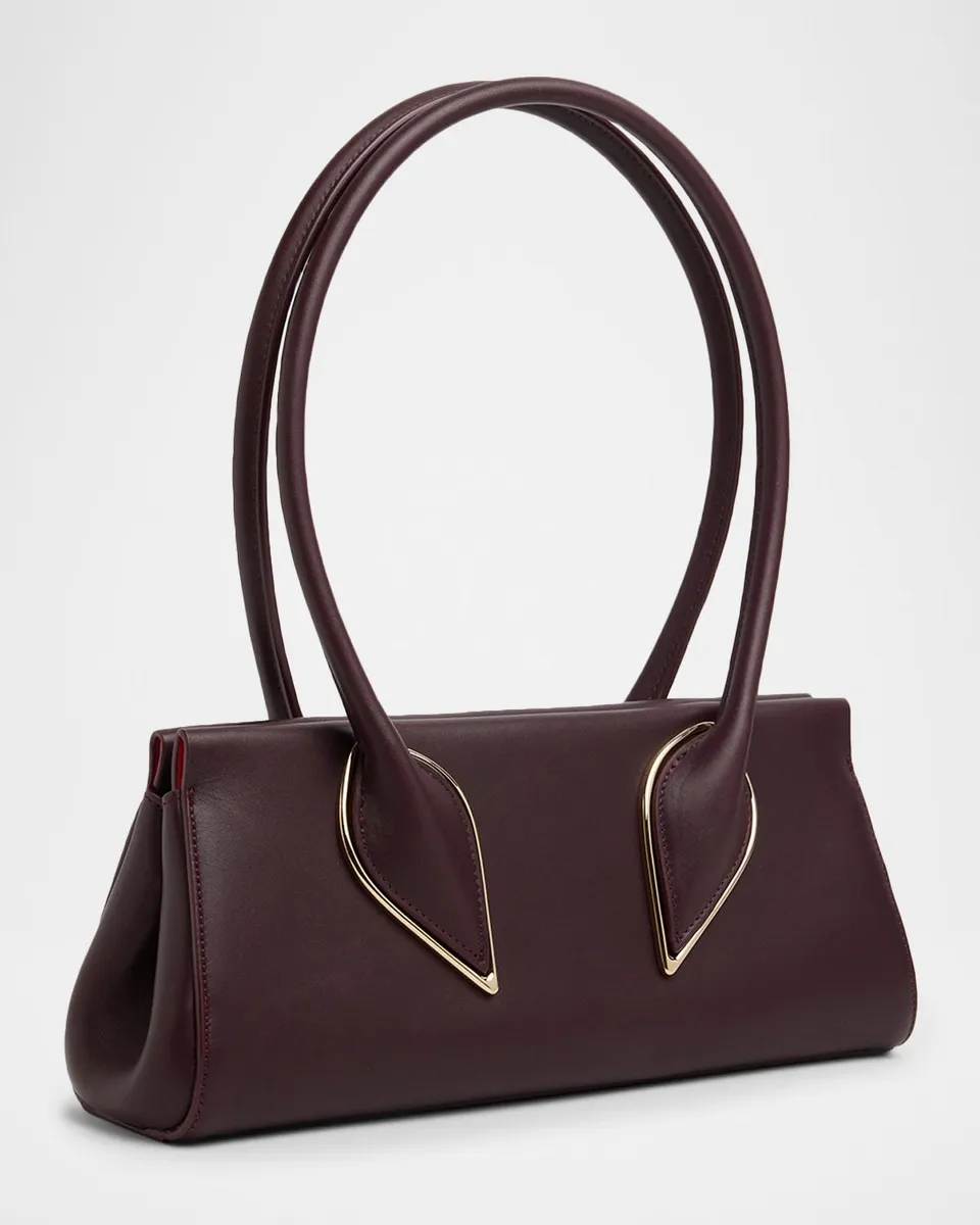Christian Louboutin Venus Calf Leather Baguette Shoulder Bag | Thumbnail 3 Christian Louboutin Venus Calf Leather Baguette Shoulder Bag | Thumbnail 3