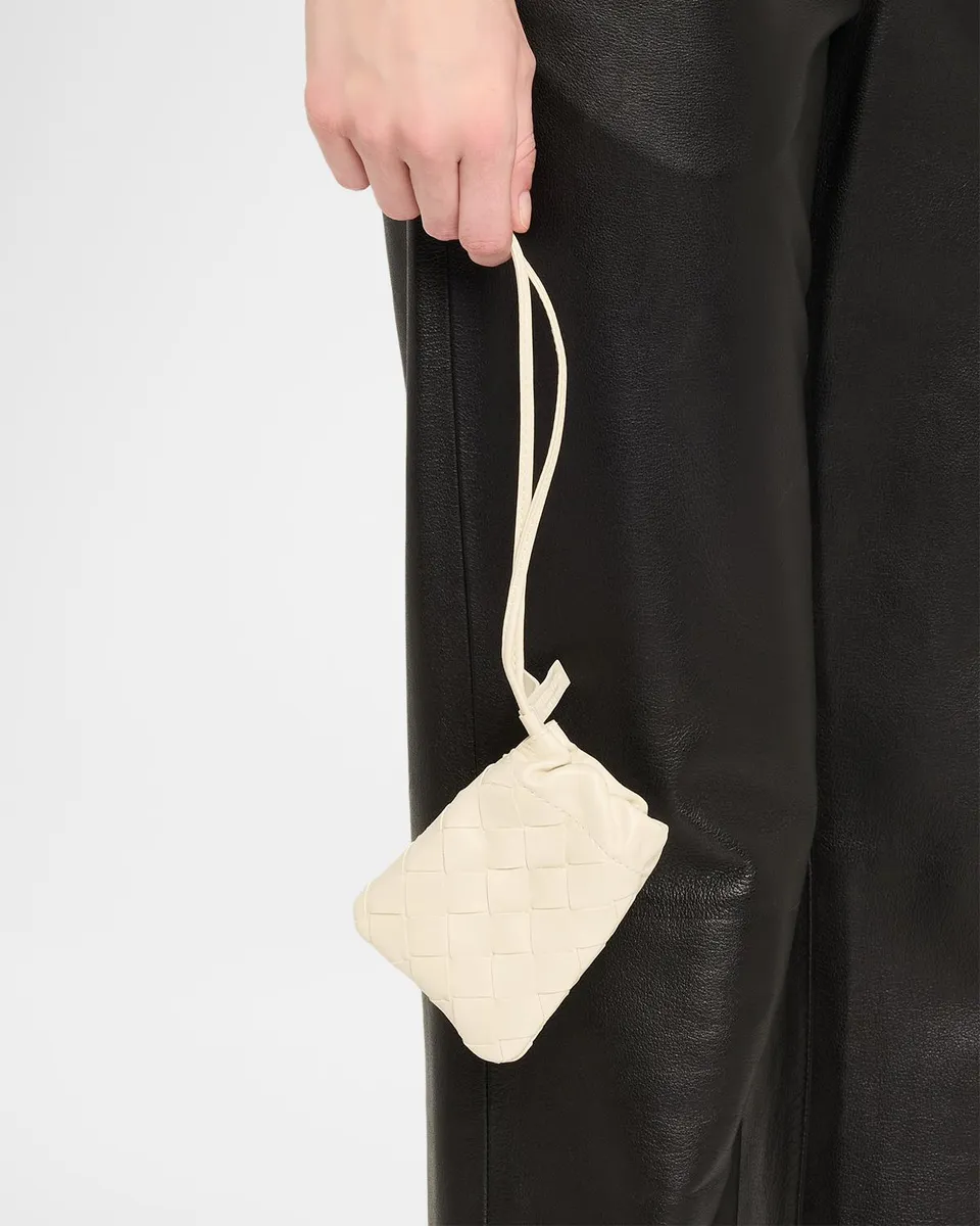 Bottega Veneta Micro Dustbag Intrecciato Leather Drawstring Pouch | Thumbnail 2 Bottega Veneta Micro Dustbag Intrecciato Leather Drawstring Pouch | Thumbnail 2