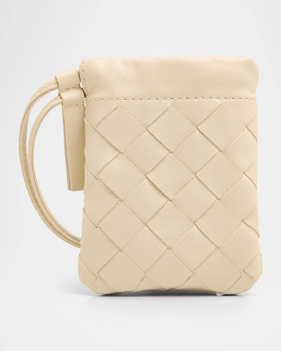Bottega Veneta Micro Dustbag Intrecciato Leather Drawstring Pouch | Thumbnail 3 Bottega Veneta Micro Dustbag Intrecciato Leather Drawstring Pouch | Thumbnail 3