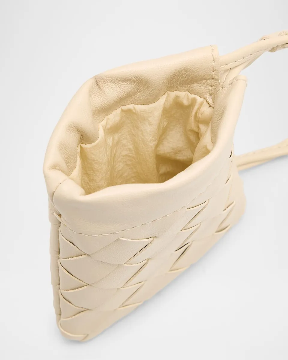 Bottega Veneta Micro Dustbag Intrecciato Leather Drawstring Pouch | Thumbnail 4 Bottega Veneta Micro Dustbag Intrecciato Leather Drawstring Pouch | Thumbnail 4