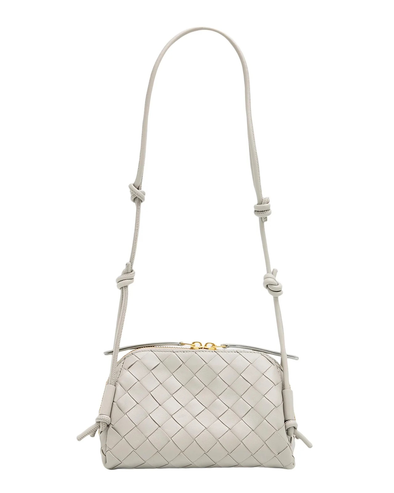 Bottega Veneta Zip Leather Pouch Shoulder Bag